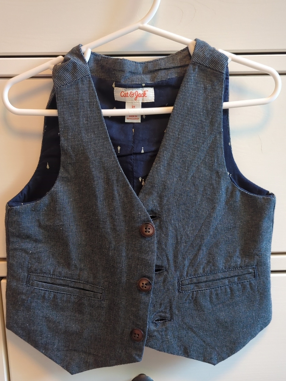 Cat & Jack Navy Blue Boys' Dress Vest